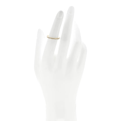 Tiffany 18K Yellow Gold Diamond Novo Half Circle Band Ring 50 5.5 2 of 5