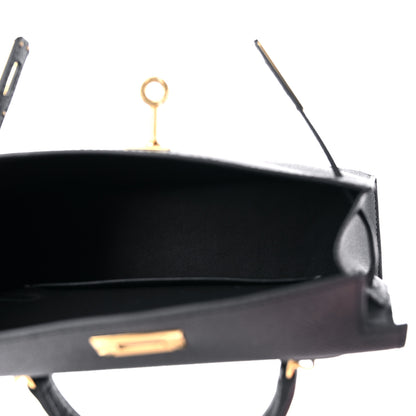 Hermes Epsom Mini Kelly Sellier 20 Black 5 of 10