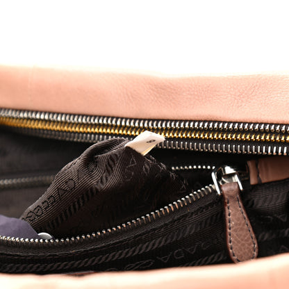 Prada Glace Calf Zippers Plaque Boston Ardesia Nudo 6 of 12