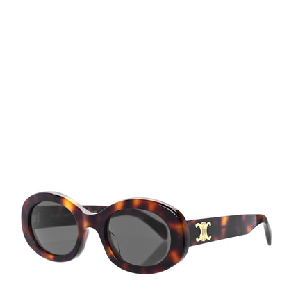 Celine Acetate Triomphe 01 Sunglasses CL 40194U Tortoise 1 of 6
