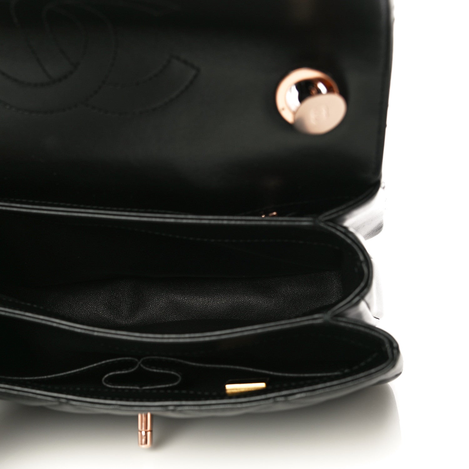 Chanel Lambskin Quilted Small Trendy CC Dual Handle Flap Bag Black 7 of 11