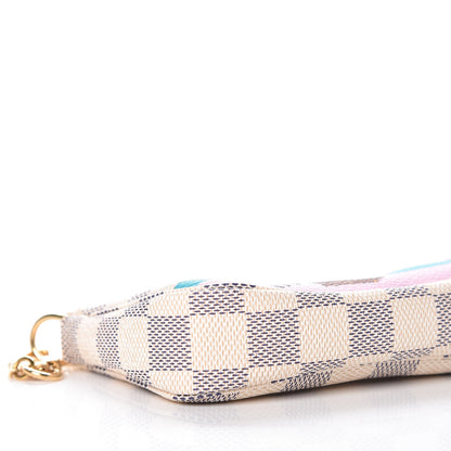 Louis Vuitton Damier Azur 2016 Christmas Animation Mini Pochette Accessories 8 of 9