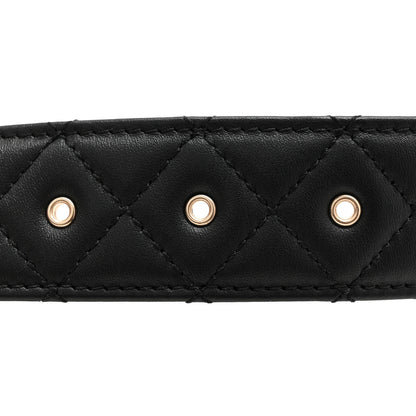 Chanel Calfskin Quilted CC Chain Belt 90 36 Black 3 of 6