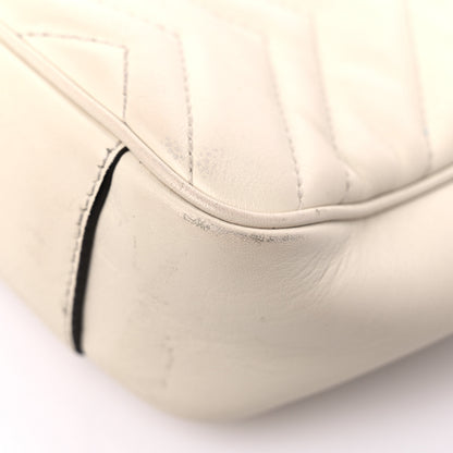 Gucci Calfskin Matelasse Mini GG Marmont Shoulder Bag White 11 of 18