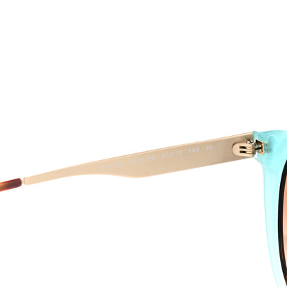 Tiffany Acetate Metal Cat Eye Sunglasses TF4159 Black Blue 7 of 8