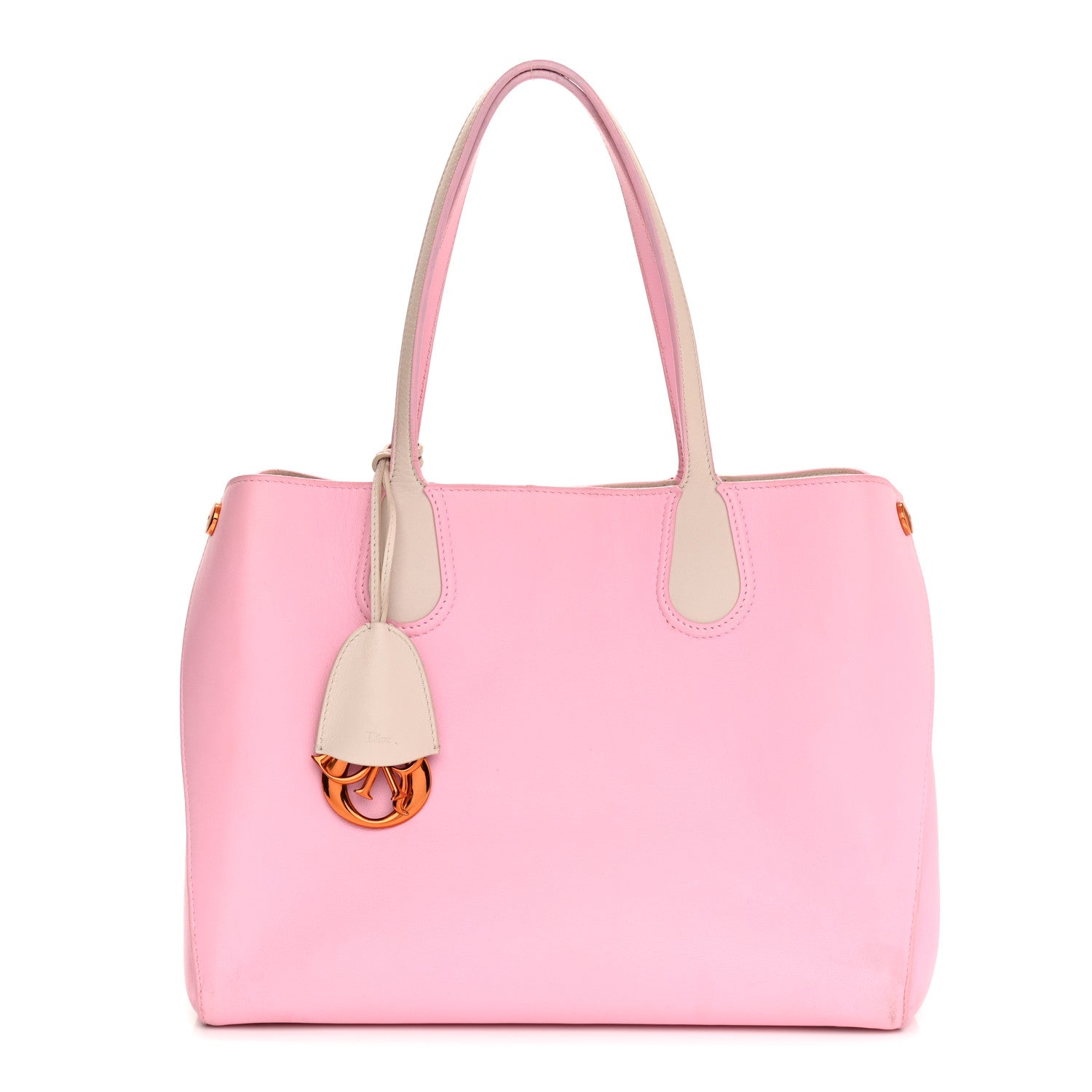 Christian Dior Calfskin Small Addict Shopping Tote Pink 1 of 16