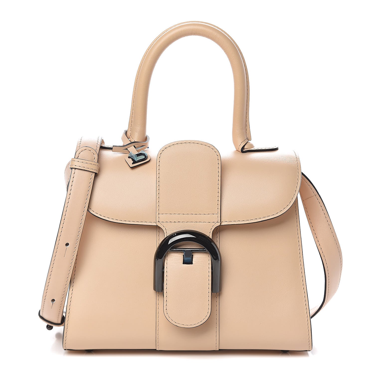Delvaux Calfskin Mini Brillant Satchel Nude 1 of 12
