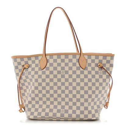 Louis Vuitton Damier Azur Neo Neverfull MM Rose Ballerine 1 of 11