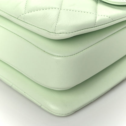 Chanel Lambskin Quilted Small Trendy CC Flap Dual Handle Bag Light Green 9 of 9
