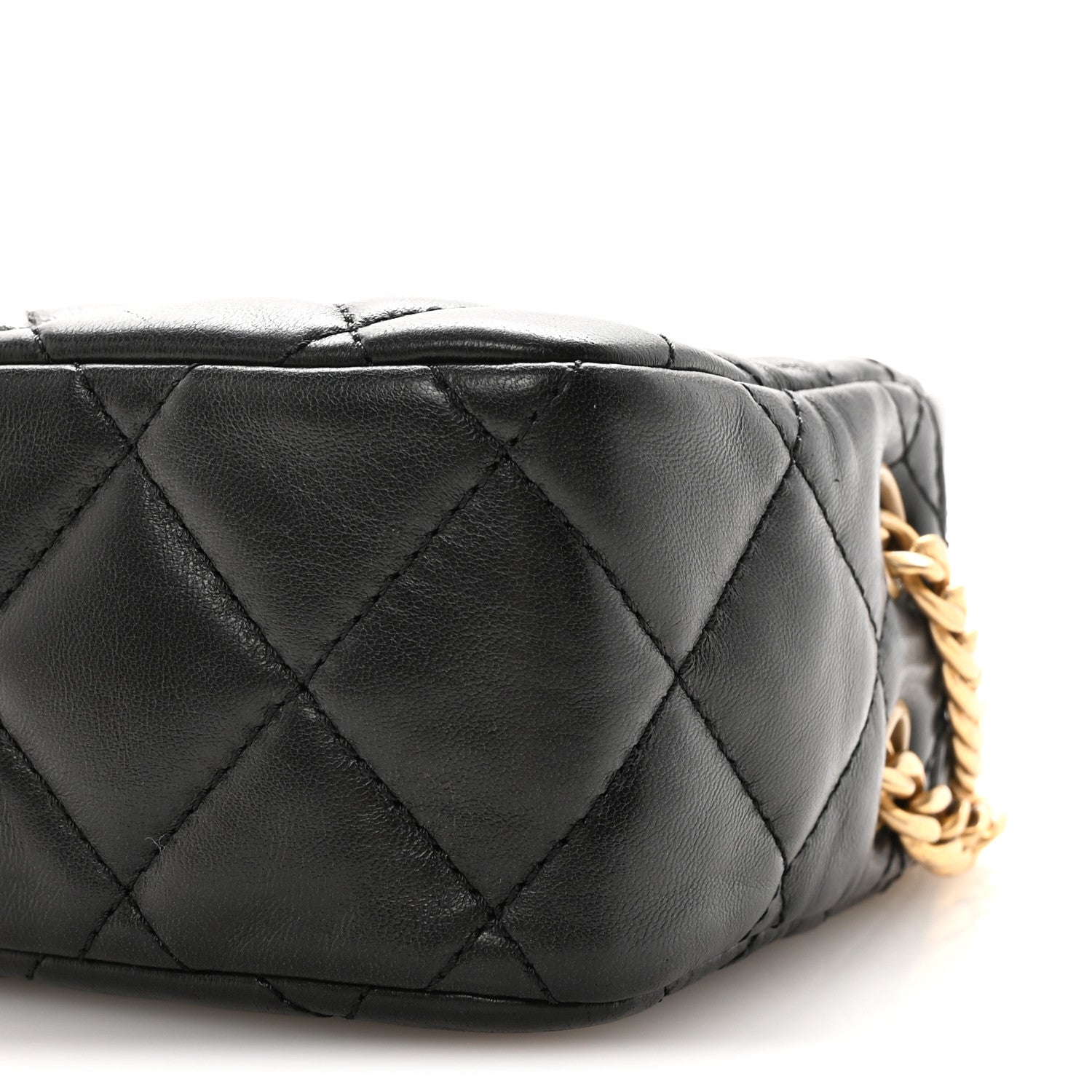 Chanel Lambskin Quilted Mini Pillow Crush Camera Case Black 10 of 10