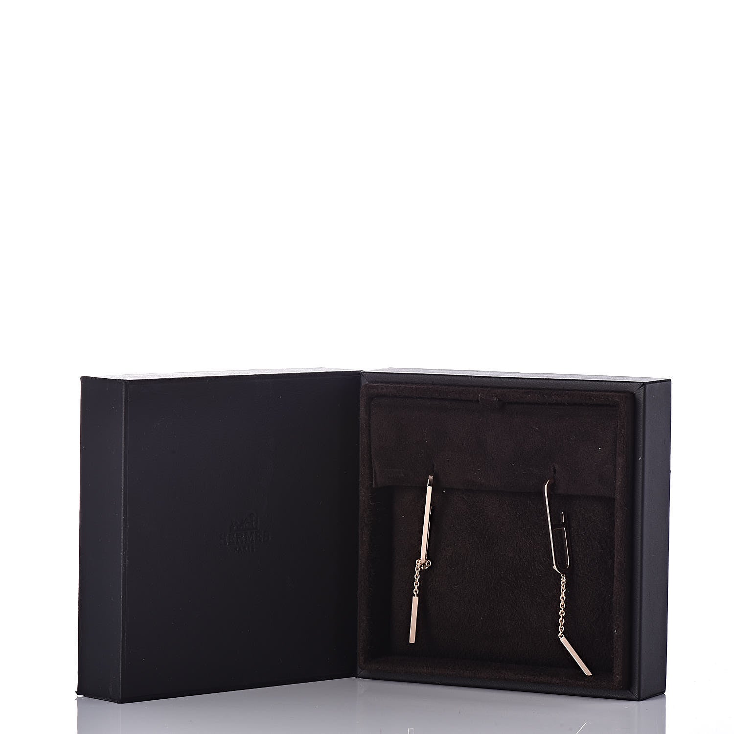 Hermes 18K Rose Gold Ever Chaine D'Ancre Earrings 6 of 6