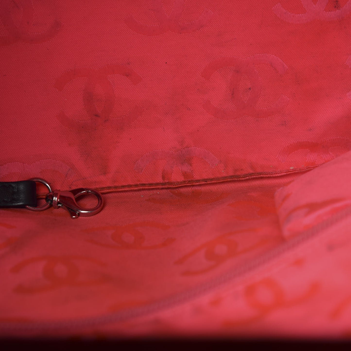 Calfskin Quilted Large Cambon Tote Black