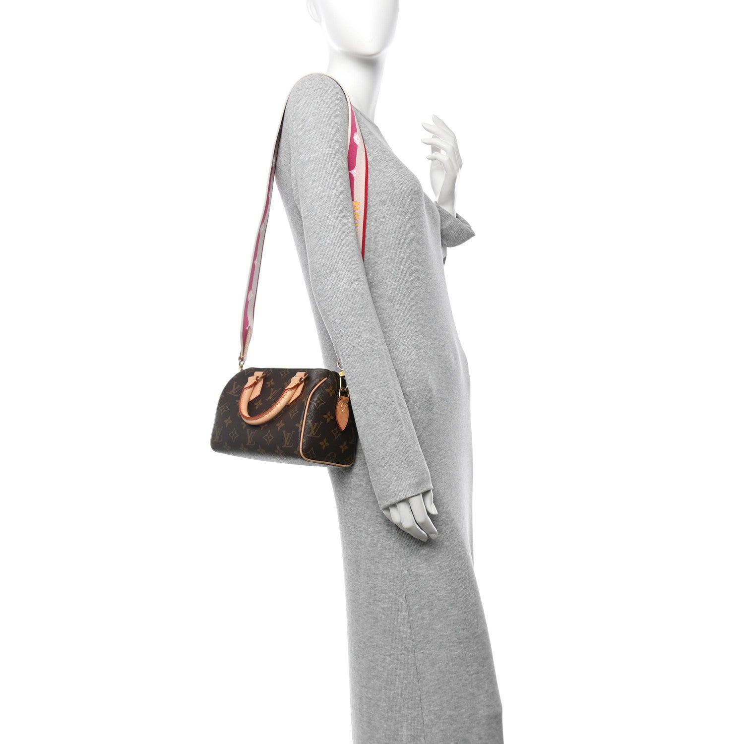 Louis Vuitton Monogram Speedy Bandouliere 20 Fuchsia 2 of 9