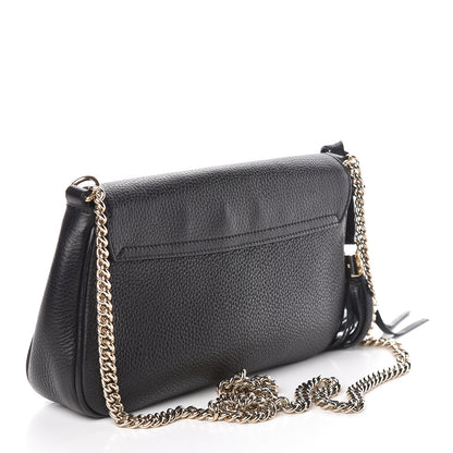 Gucci Pebbled Calfskin Medium Soho Flap Crossbody Black 3 of 8