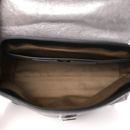 Givenchy Creased Patent Calfskin Flap Pearl Grey 5 of 8