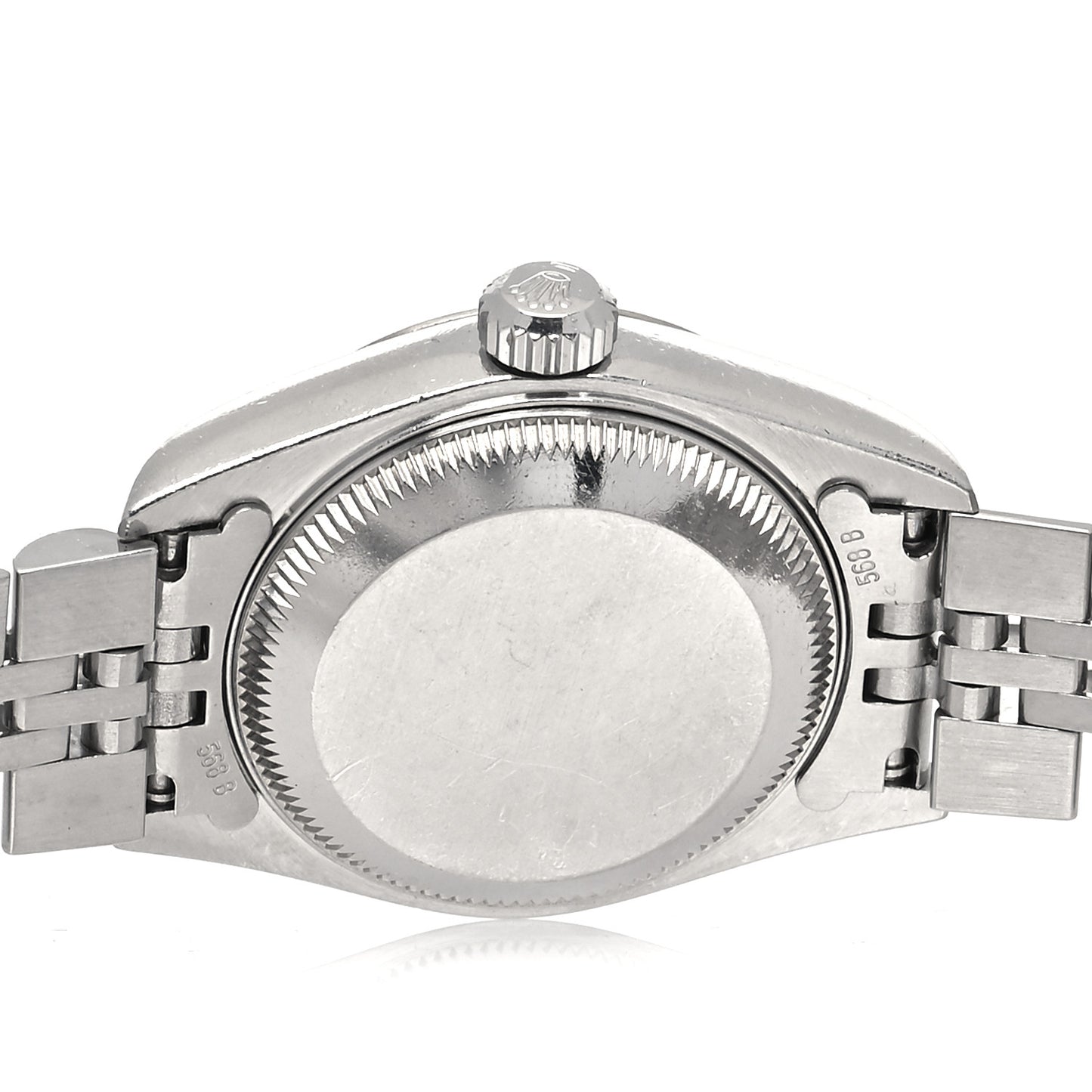 Stainless Steel 18K White Gold 26mm Oyster Perpetual Datejust Watch Black 69174