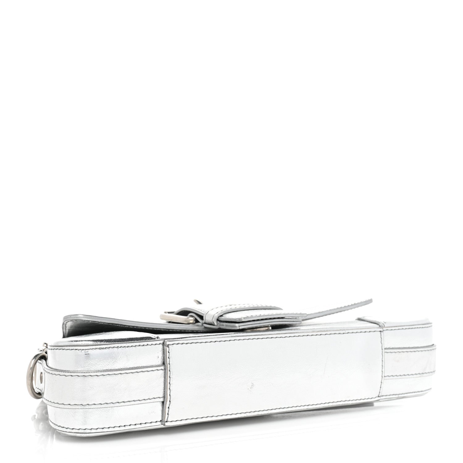 Balenciaga Smooth Metallic Calfskin Small Lindsay Shoulder Bag Silver 3 of 11