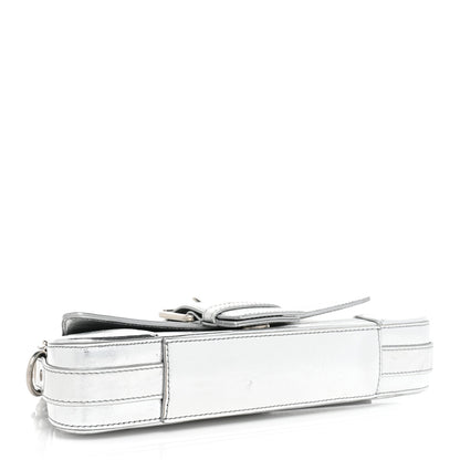 Balenciaga Smooth Metallic Calfskin Small Lindsay Shoulder Bag Silver 3 of 11