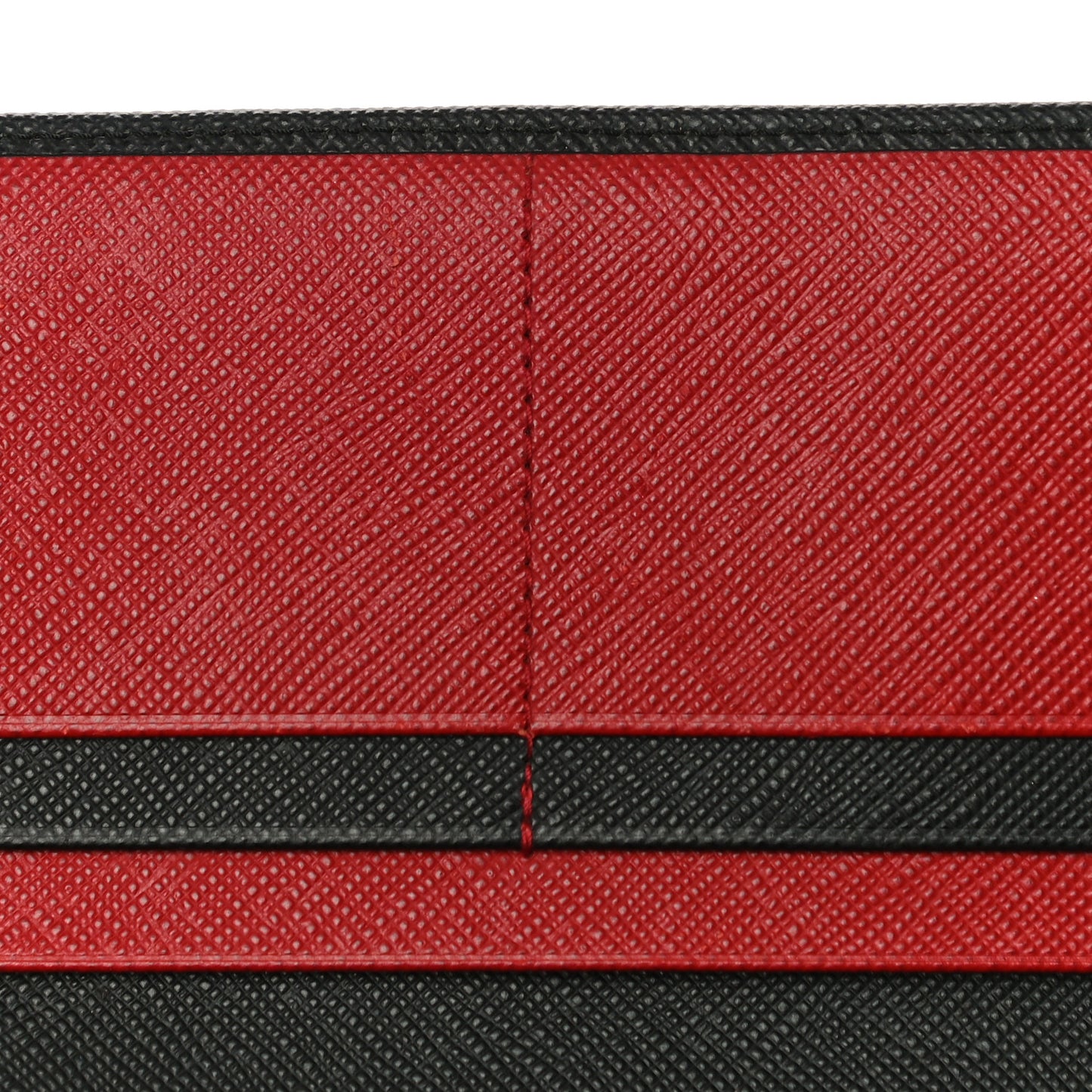 Saffiano Metal Continental Flap Wallet Black Fuoco