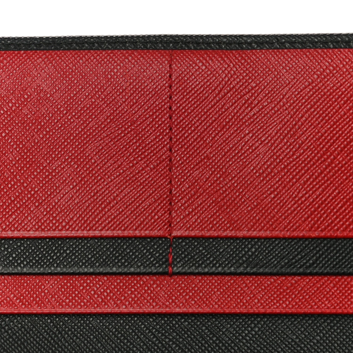 Prada Saffiano Metal Continental Flap Wallet Black Fuoco 11 of 11