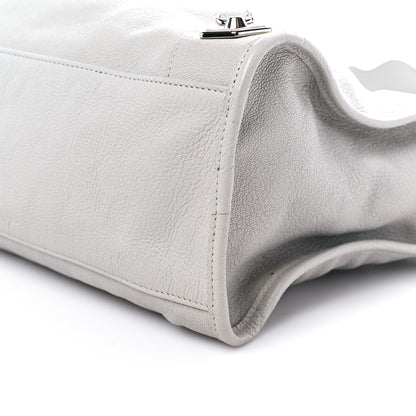 Balenciaga Chevre Silver Metallic Edge Hardware City Gris Glace 9 of 12