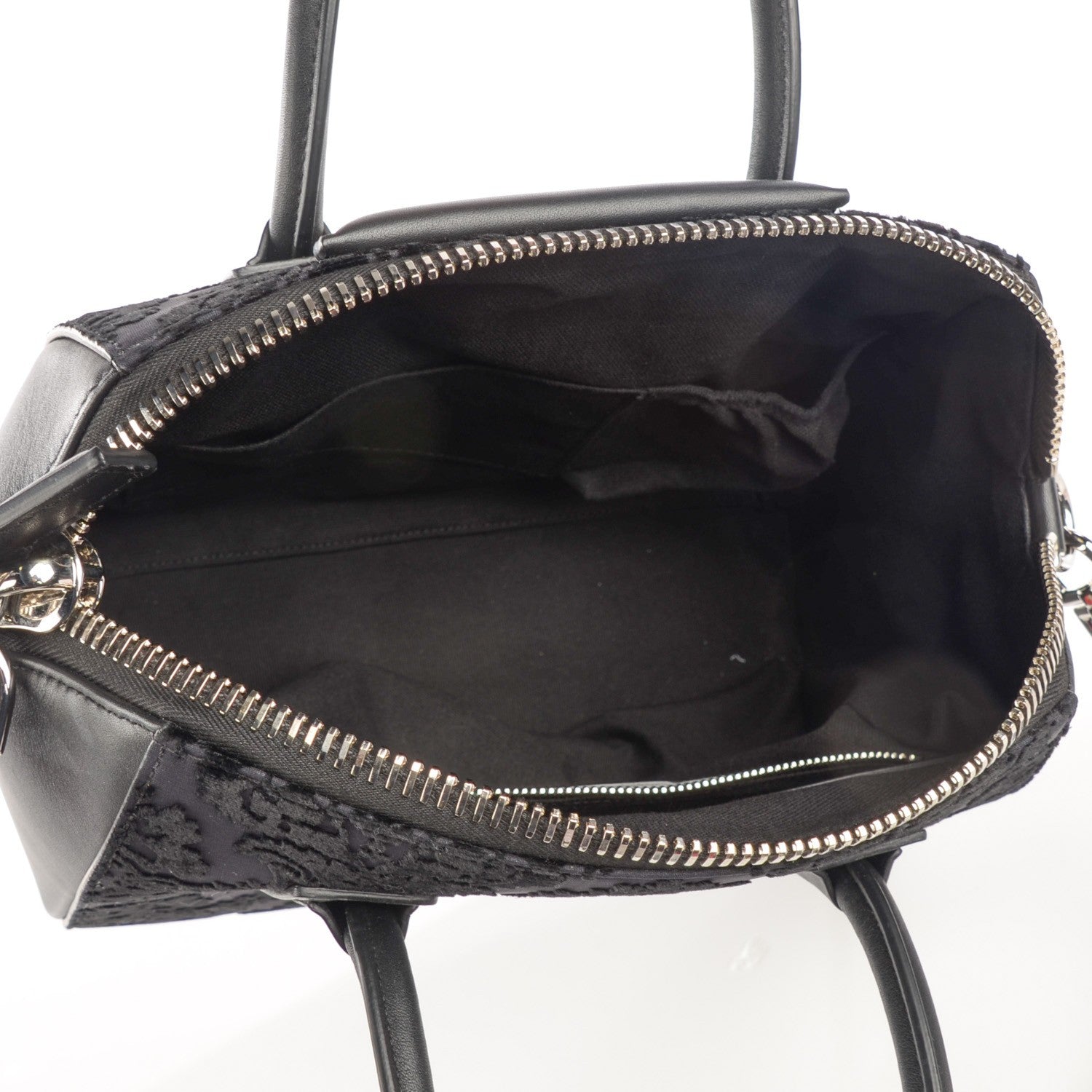 Givenchy Calfskin Velvet Small Devoree Antigona Black 6 of 9