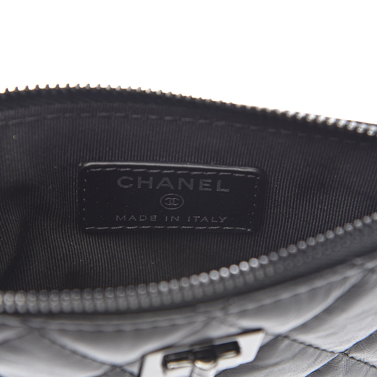 Chanel Aged Calfskin Quilted Small Reissue Cosmetic Case So Black 6 of 9