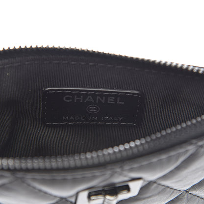 Chanel Aged Calfskin Quilted Small Reissue Cosmetic Case So Black 6 of 9