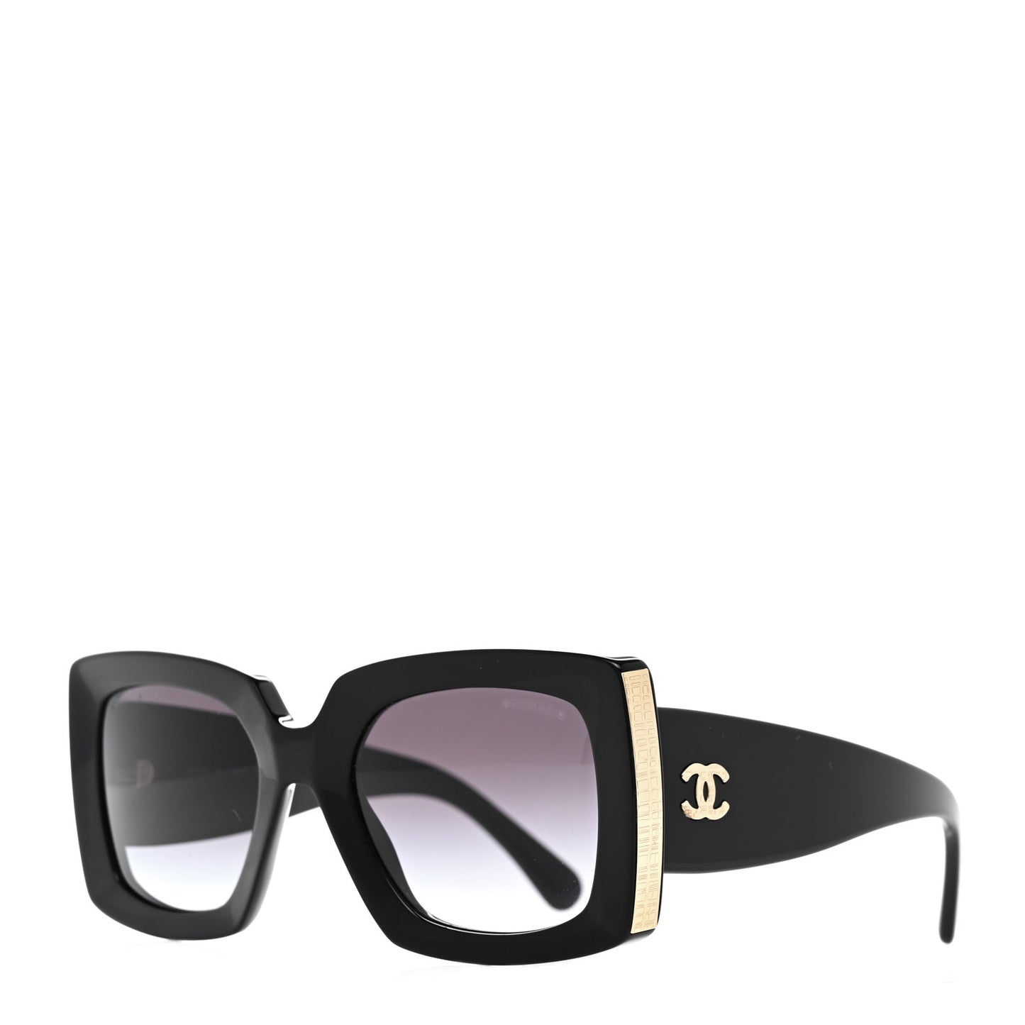 Acetate Rectangle Sunglasses 5435 Black