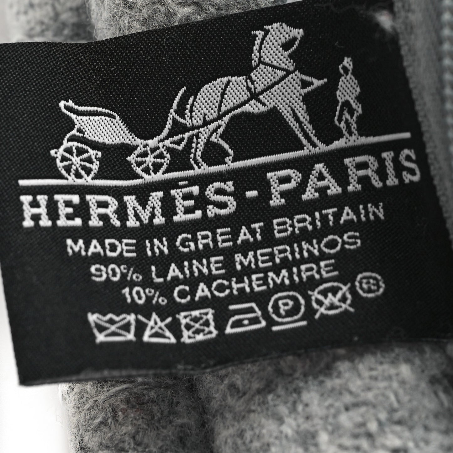 Wool Cashmere Avalon III Pillow PM Ecru Gris Clair