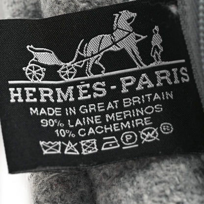 Hermes Wool Cashmere Avalon III Pillow PM Ecru Gris Clair 3 of 3