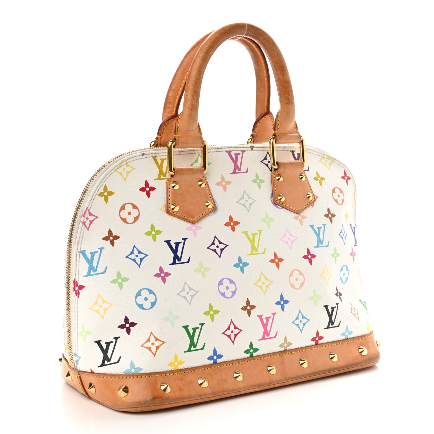 Louis Vuitton Monogram Multicolor Alma White 3 of 17