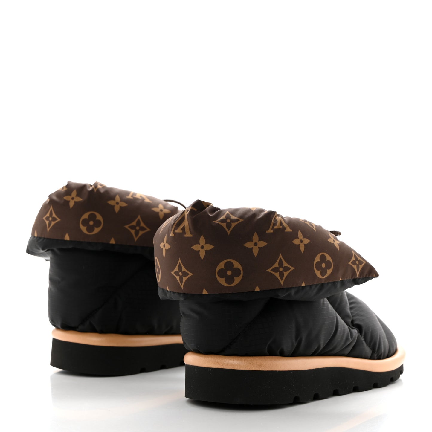 Nylon Monogram Pillow Comfort Ankle Boot 37 Black