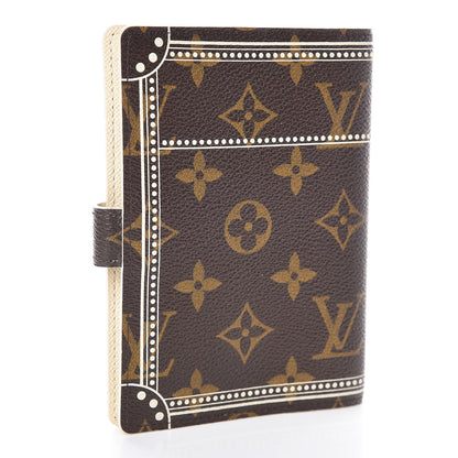 Louis Vuitton Monogram Trunk Small Ring Agenda Cover White 3 of 7
