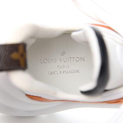 Louis Vuitton Calfskin Technical Nylon LV Archlight Sneakers 37 White Orange Blue 7 of 9