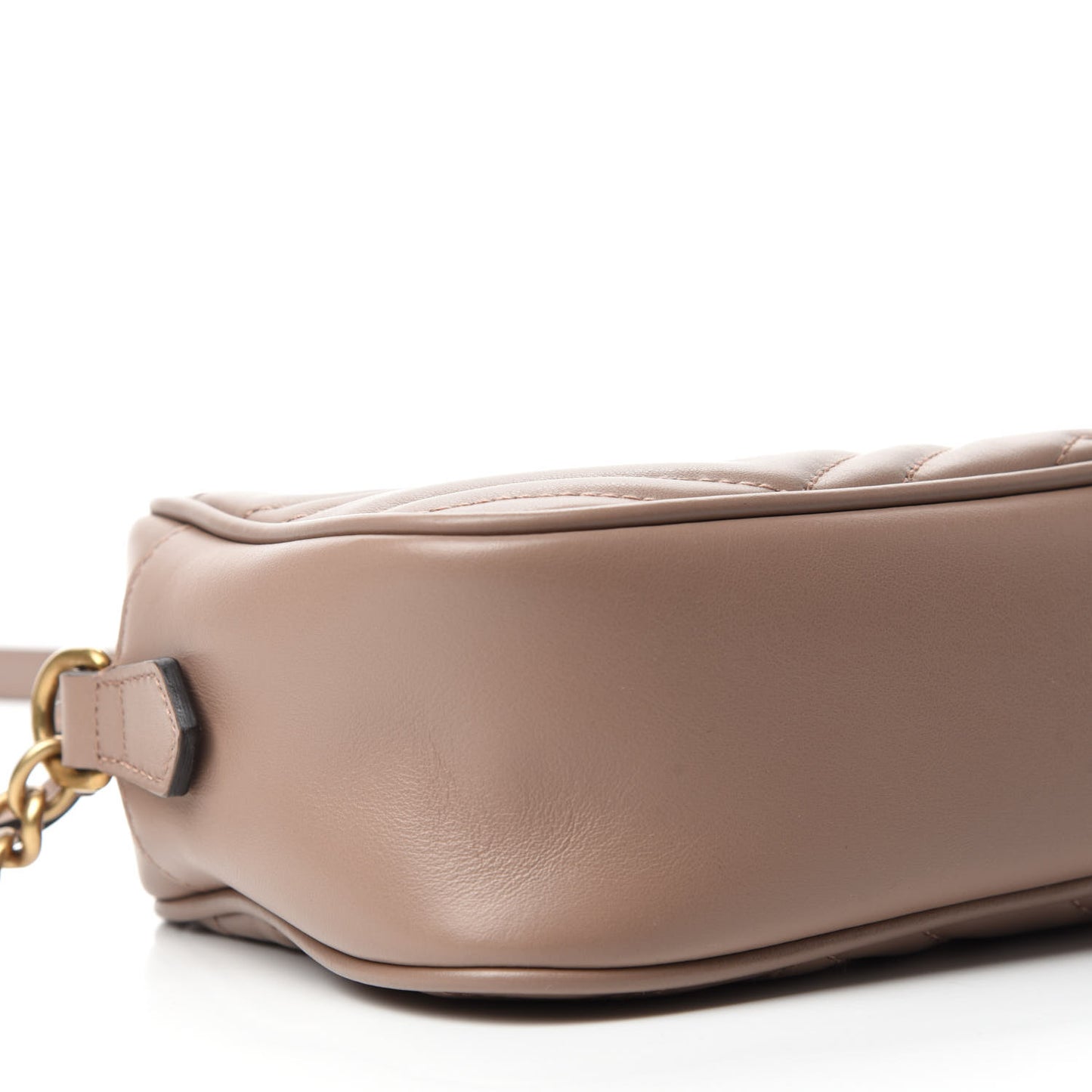 Calfskin Matelasse Small GG Marmont Chain Shoulder Bag Porcelain Rose