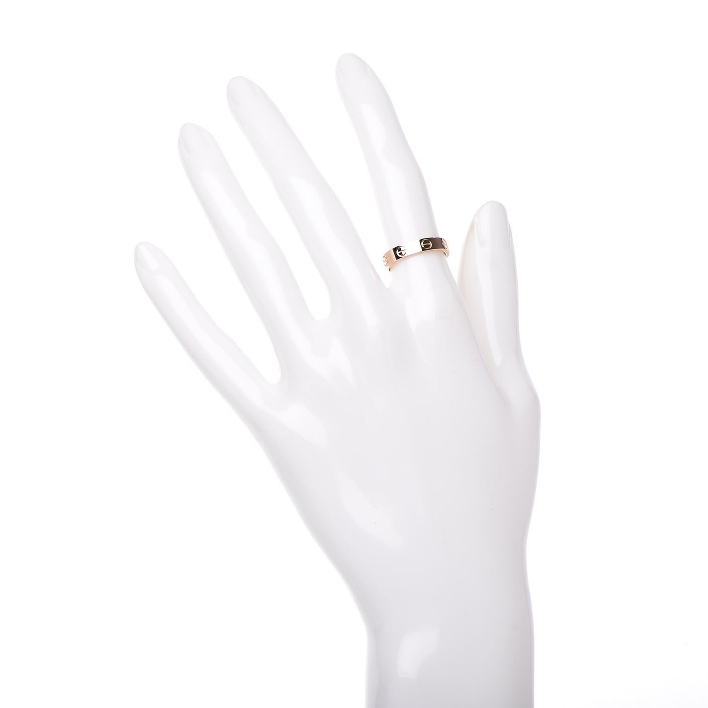 18K Pink Gold 3.5mm LOVE Wedding Band Ring 50 5.25