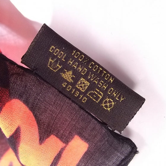 Louis Vuitton Cotton Graffiti Bandana Orange 3 of 3