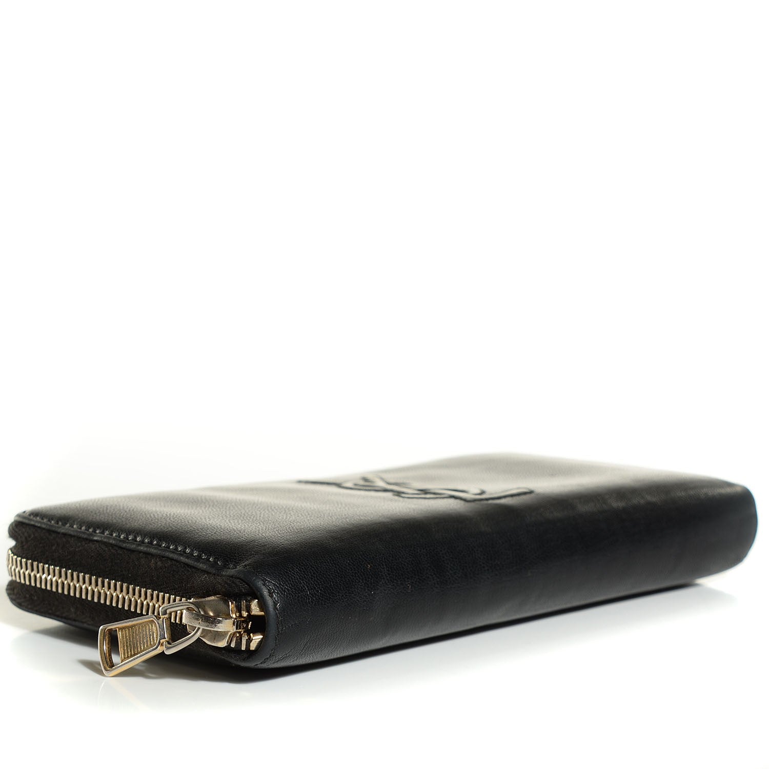 Saint Laurent Chevre Belle De Jour Zip Around Wallet Black 4 of 9