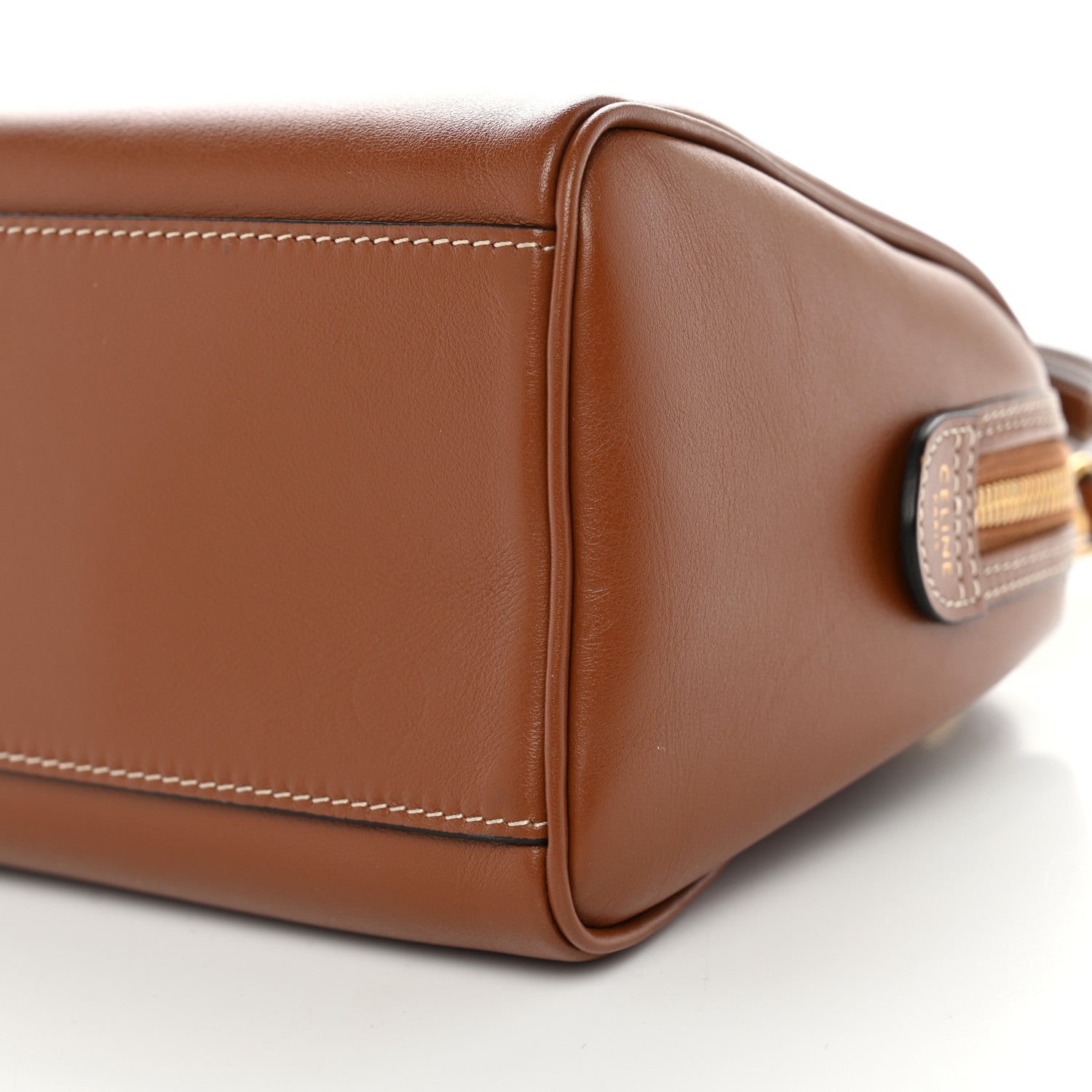Celine Smooth Calfskin Triomphe Small Boston Bag Tan 11 of 12