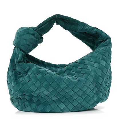 Bottega Veneta Suede Calfskin Intrecciato Teen Jodie Hobo Scuba 1 of 10