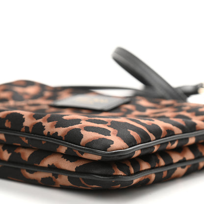 Jimmy Choo Nylon Leopard Print Candice Crossbody Black 12 of 13
