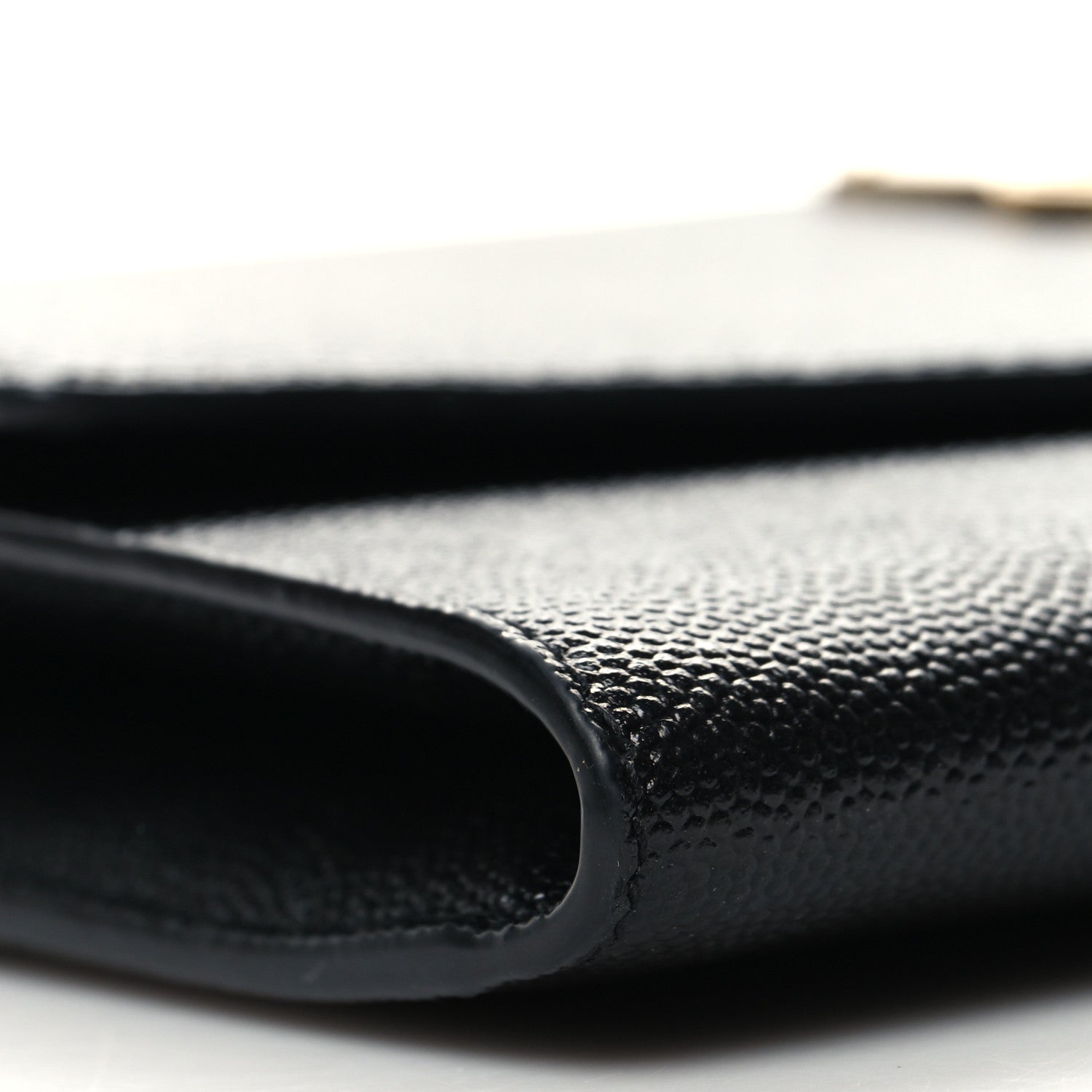Saint Laurent Grain de Poudre Uptown Chain Wallet Black 10 of 11