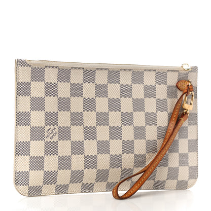 Louis Vuitton Damier Azur Neverfull MM GM Pochette 3 of 14