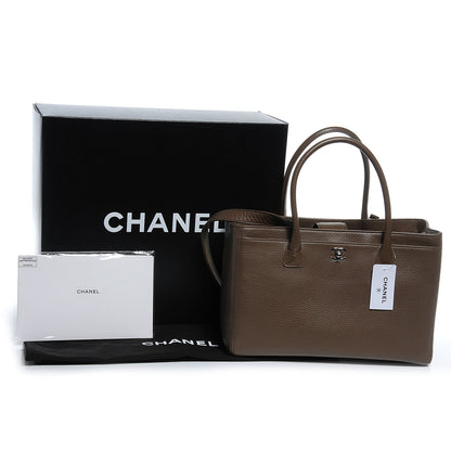 Chanel Deerskin Cerf Executive Shopper Tote Brown 5 of 8