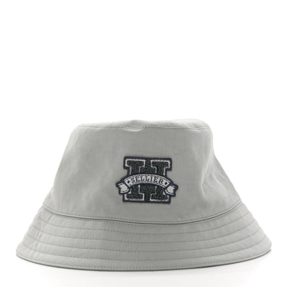 Hermes Cotton Harper H Sellier Bucket Hat 58 Gris Glacier 1 of 8