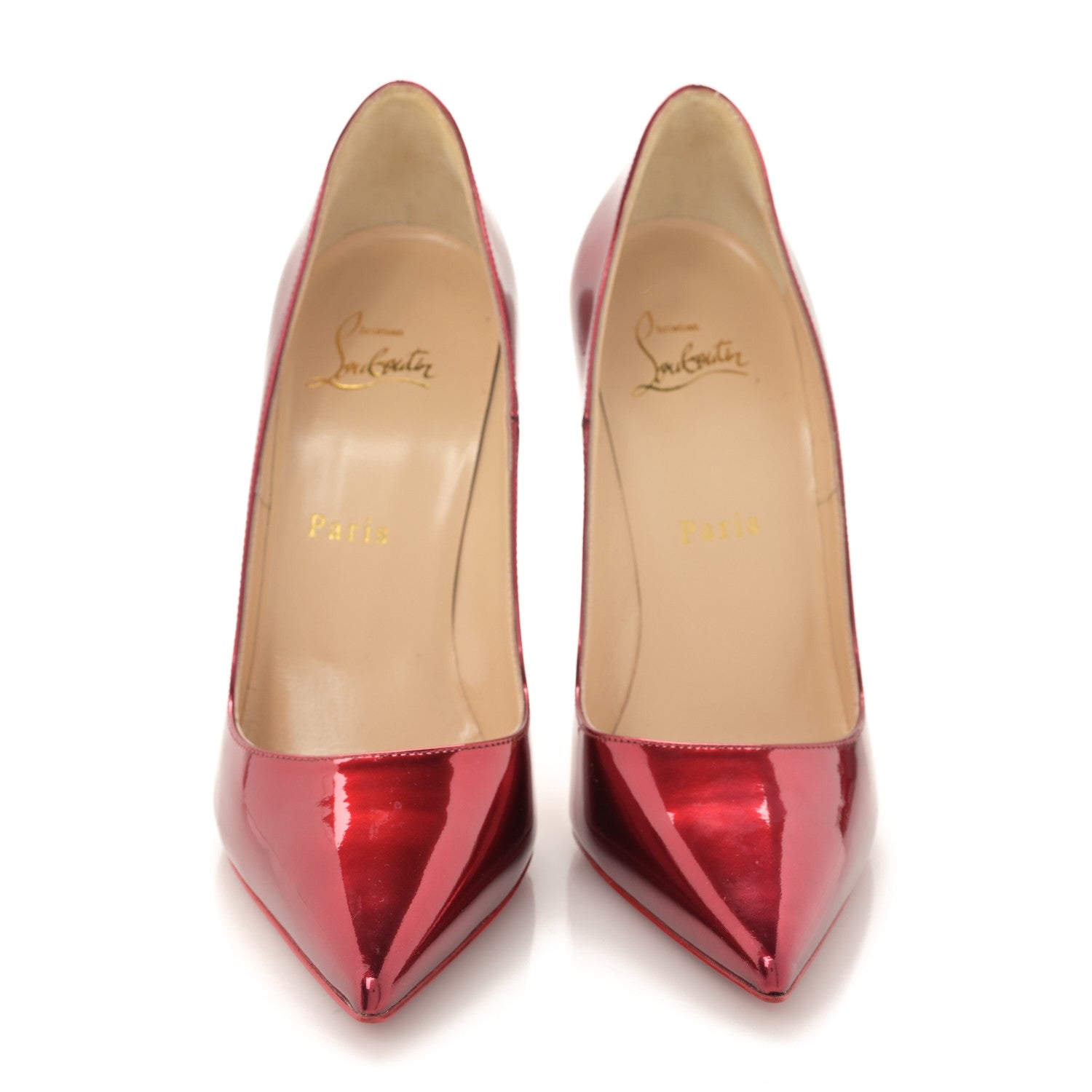 Christian Louboutin Metallic Patent Psychic So Kate 120 Pumps 38 Loubi 2 of 7