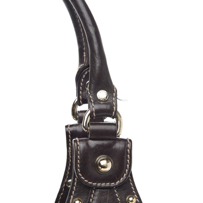 Gucci Monogram Studded Pelham Tote Dark Brown 12 of 14