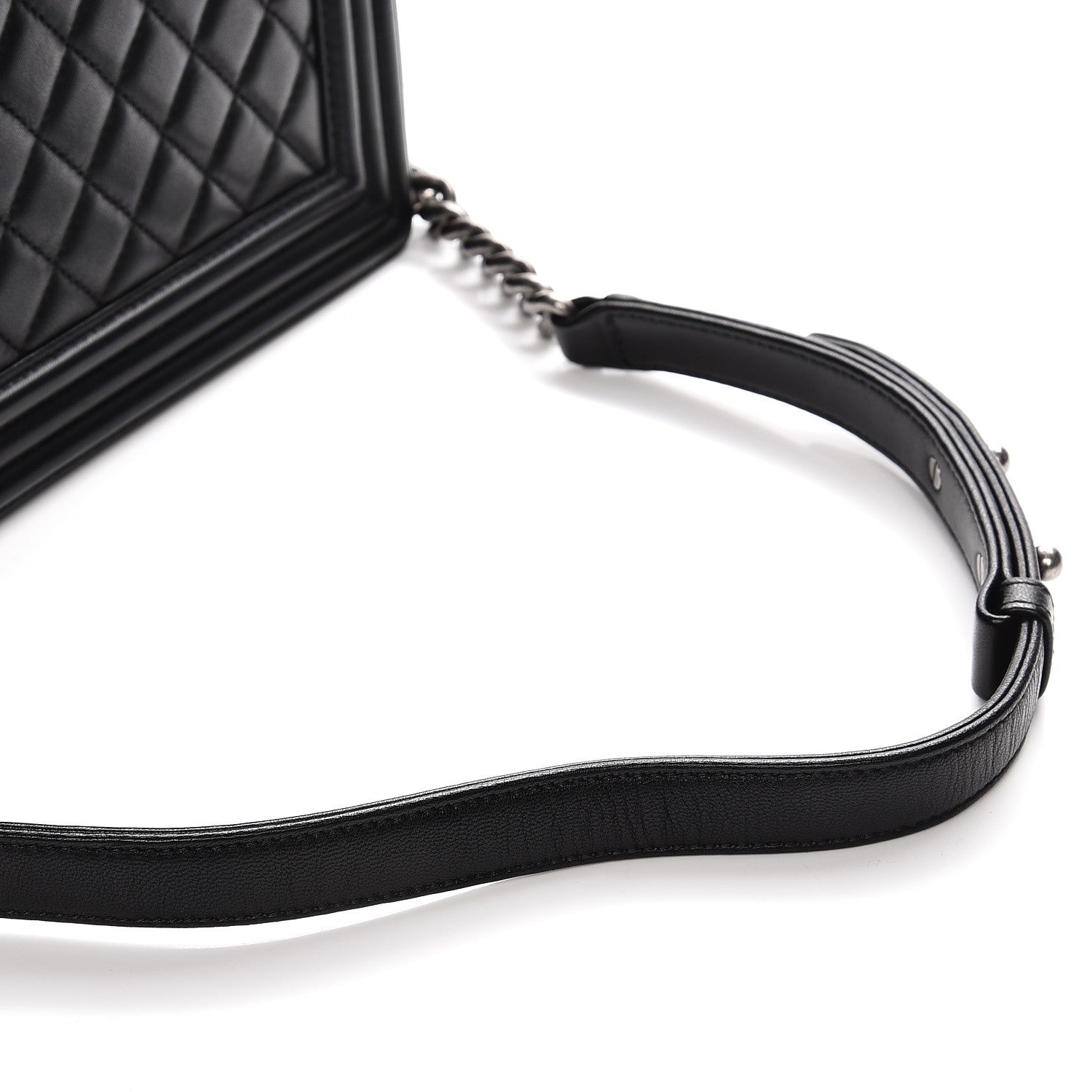 Chanel Lambskin Quilted New Medium Boy Flap Black 10 of 11