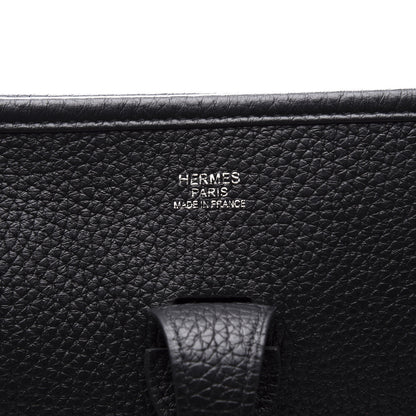 Hermes Taurillon Clemence Evelyne III PM Black 5 of 9